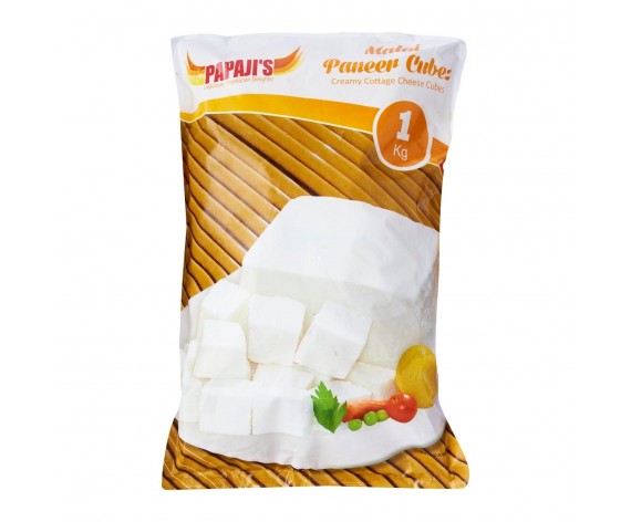 PAPAJI'S MALAI PANEER CUBE | CREAMY COTTAGE CHEESE CUBES | 1KG/PKT | 印度 | IN
