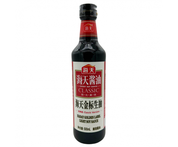 HADAY | GOLDEN LABEL LIGHT SOY SAUCE | 500ML/BTL | 海天金标生抽 (经典版) | CN