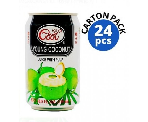 ICE COOL YOUNG COCONUT WITH PULP | 310MLX24CANS | 嫩椰子汁带椰肉 | TH