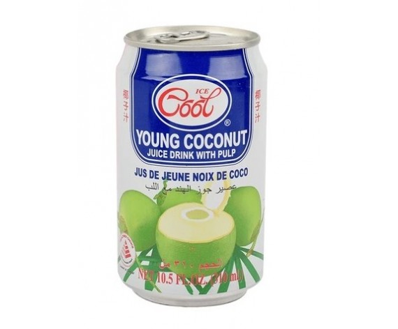ICE COOL YOUNG COCONUT WITH PULP | 310MLX6CANS | 嫩椰子汁带椰肉 | TH