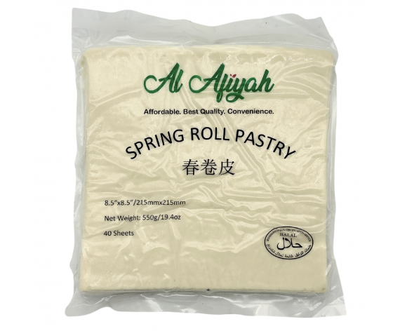 SPRING ROLL PASTRY SKIN | 8.5"x8.5" | 40PCS | 550G/PKT | 春卷皮 | CN