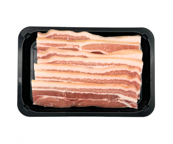 PORK BELLY SKIN ON SLICED | MIN>1CM | 1KG/PKT | 切带皮三层肉 | DE