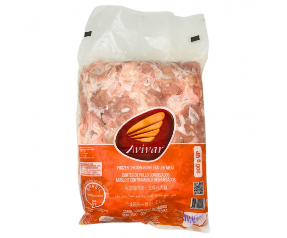 CHICKEN LEG BONELESS SKIN ON | 200GM UP | 2KG/PKT | 带皮去骨鸡腿肉 | BR