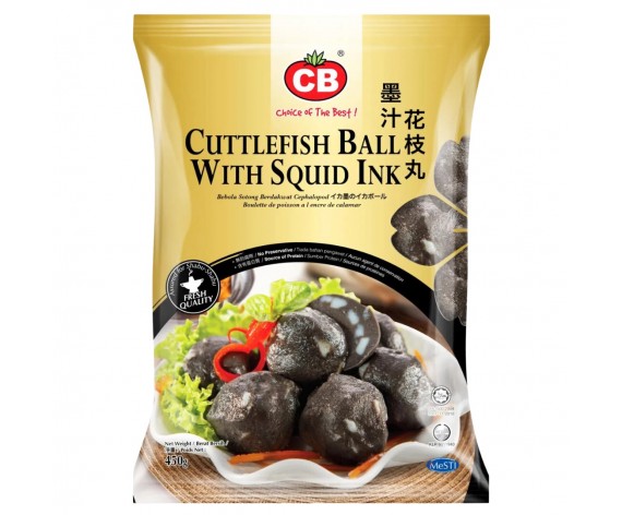 CB CUTTLEFISH BALL WITH BLACK INK | 23PC± | 500GM/PKT |  墨汁花枝丸 | MY