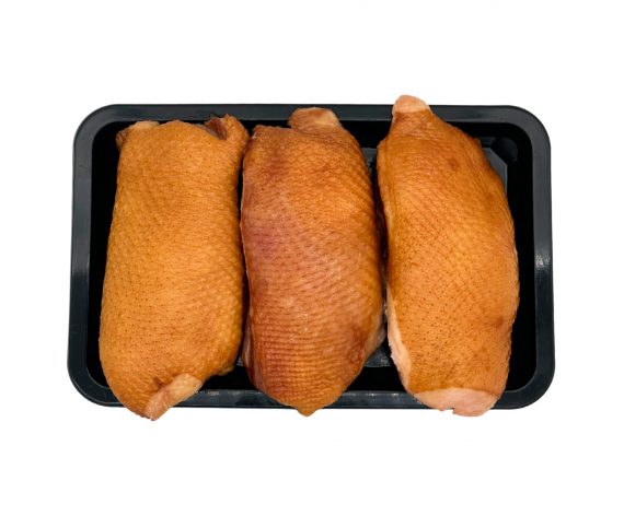 SMOKED DUCK BREAST BONELESS SKIN ON | 1KG/PKT | 烟熏带皮鸭胸肉 | SG