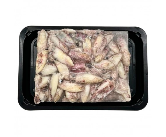 BABY SQUID WHOLE | NON-CHEMICAL | 30% ICE GLAZING | 1KG/PKT | 冷冻新鲜小鱿鱼(无添加剂) | MY