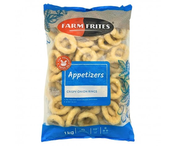 FARM FRITES | BREADED CRISPY ONION RINGS | 1KG/PKT | 酥脆洋葱卷 | NL