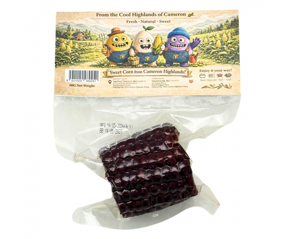 PURPLE SWEET CORN PORTION CUT | NATURAL FARE | 50G/PKT | 金马伦紫色玉米段 | MY